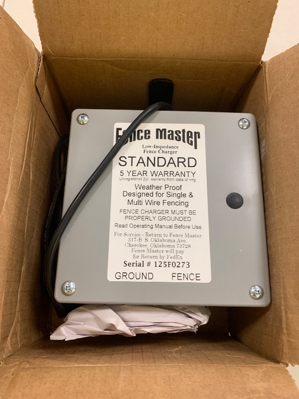 Photo 1 of Standard by Fence Master | Powerful 3 Mile 13,000 Volt Low Impedance Electric Fence Charger | 110 VAC Input | 5 Year Warranty | For Serious Cattleman | Made in the USA | Waterproof for Outdoor Use