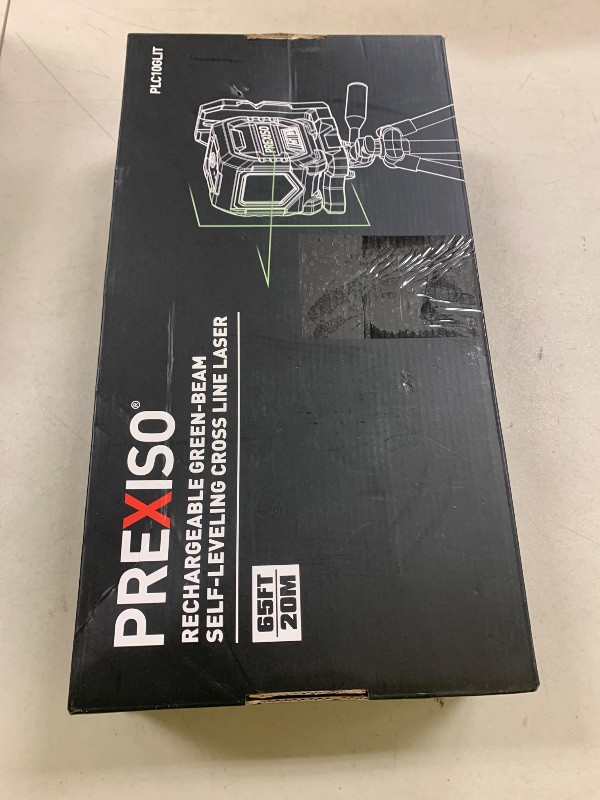 Photo 1 of PREXISO Laser Level with 47 Inch Tripod, IP54 Rechargeable 65Ft Green Cross Line Laser Self Leveling, Light Indicator, 3 Brightness Mode, Lazer Leveler Tool for Picture Hanging, Tile, Home Renovation