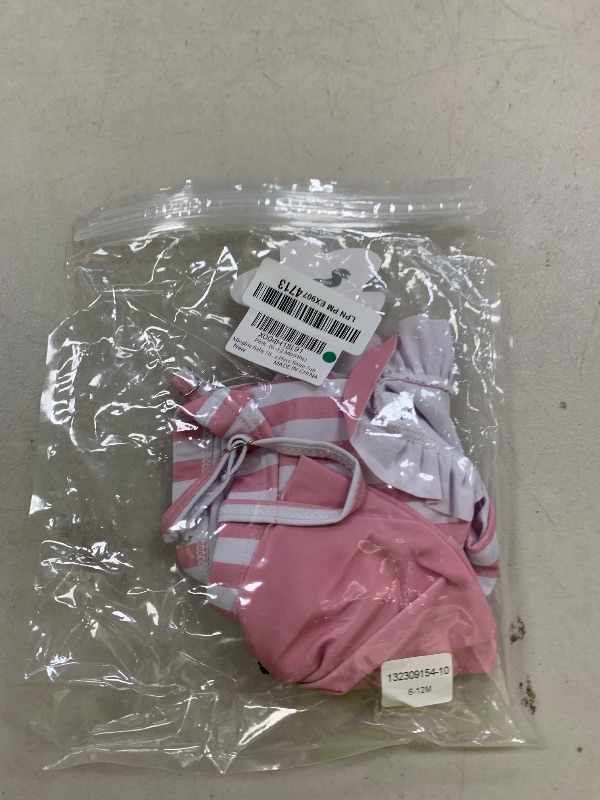 Photo 1 of Mioglrie Baby Girl Swimsuit Infant 6-12 Month Bathing Suits Newborn Girls Summer Beach Swimwear Toddler Pink Ruffle Stripe One Piece Swim Suit