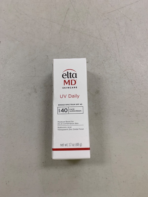 Photo 1 of EltaMD UV Daily SPF 40 Face Sunscreen Moisturizer with Zinc Oxide, Daily Face Moisturizer with SPF, Sunscreen, For Dry Skin 1.7 oz Pump