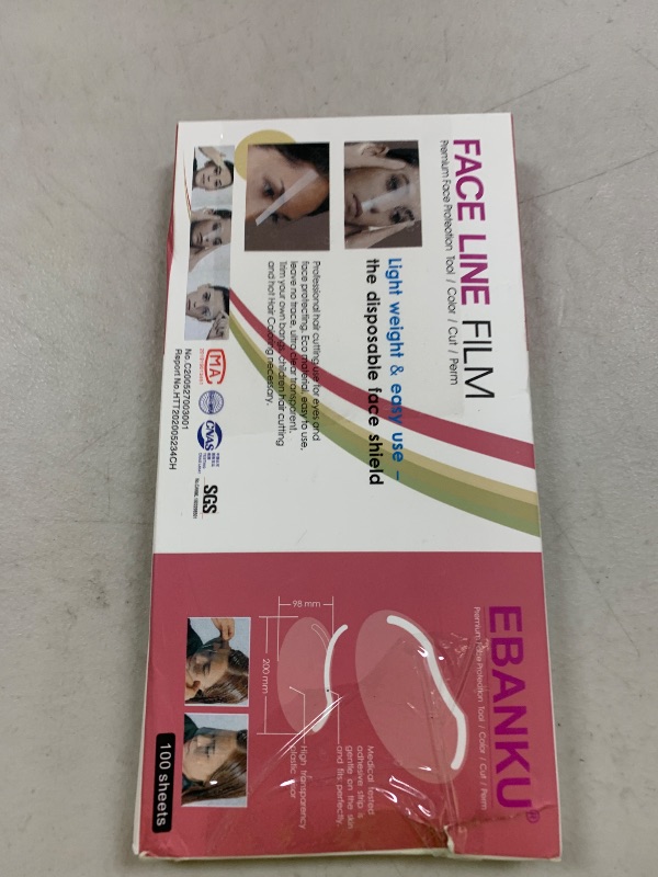 Photo 1 of 100 PCS Microblading Makeup Shower Face Shields Visors, Disposable Face Shields Masks for Hairspray Salon Supplies and Eyelash Extensions Eye Eyelid Surgery Aftercare