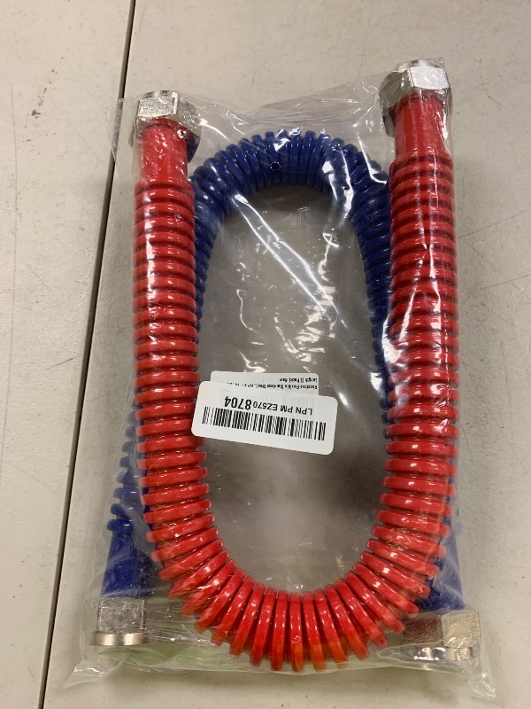 Photo 1 of Roastove 24inch Stainless Steel Corrugated Water Heater Connector, 1" FIP x 1" FIP, Hot and Cold Color Coded, Flexible for Female Iron Water Pipes Fitting,24" Length (2 Packs)