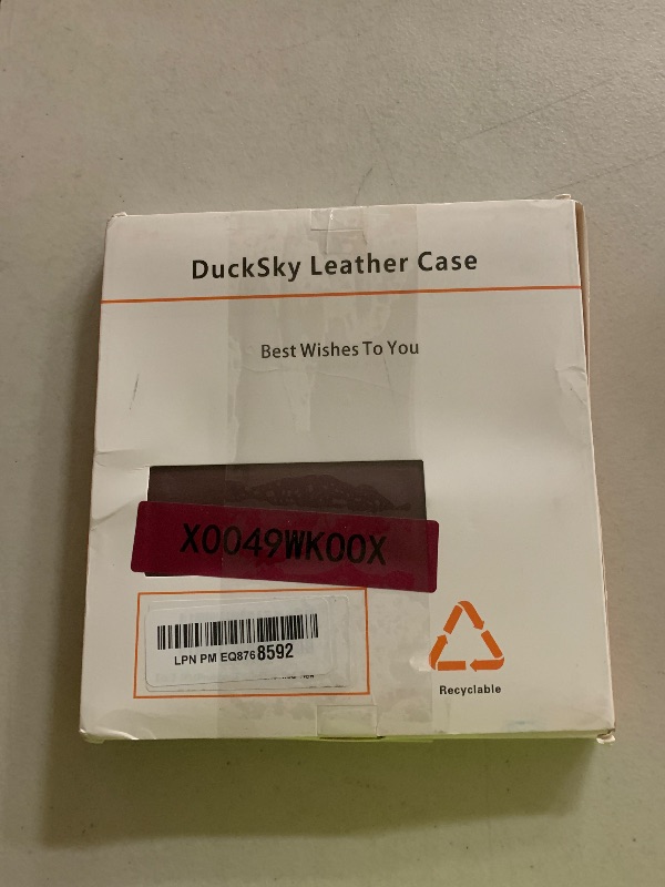 Photo 1 of DuckSky Compatible with iPhone 16 Pro Max Genuine Leather Wallet case?RFID Blocking??4 Credit Card Holder??Real Leather? Flip Folio Book Phone case Cover Women Men for Apple 16 ProMax case Wine Red