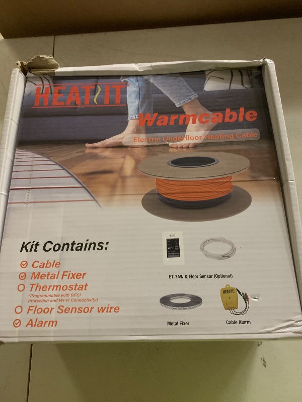 Photo 1 of Electric Floor Heating Cable Underfloor Heating System Indoor Heated Floor Wire 240V, 160 sq.ft.