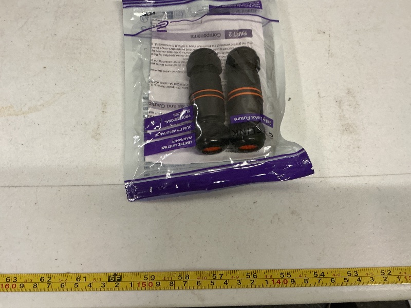 Photo 1 of 2 pcs only.  VCELINK CAT6A RJ45 Coupler Waterproof IP68 Short Profile,10Gbps Female to Female Outdoor Ethernet Connector Shielded, Network Cable Extender for CAT6A/CAT6/CAT5E/CAT5 Cables , 3.23in