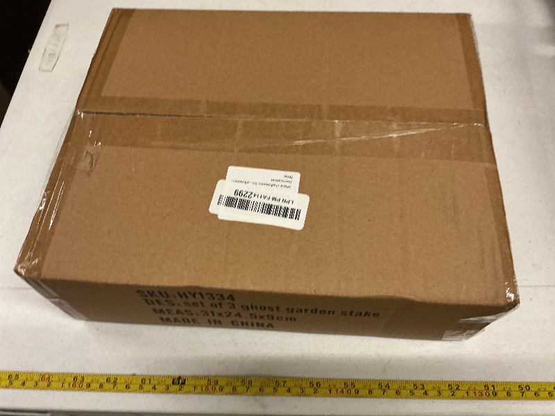 Photo 1 of 3Pack Halloween Solar Pathway Lights Ghost Stake Lights, Solar Powered Outdoor Decor for Yard, Lawn, Party & Halloween Decoration