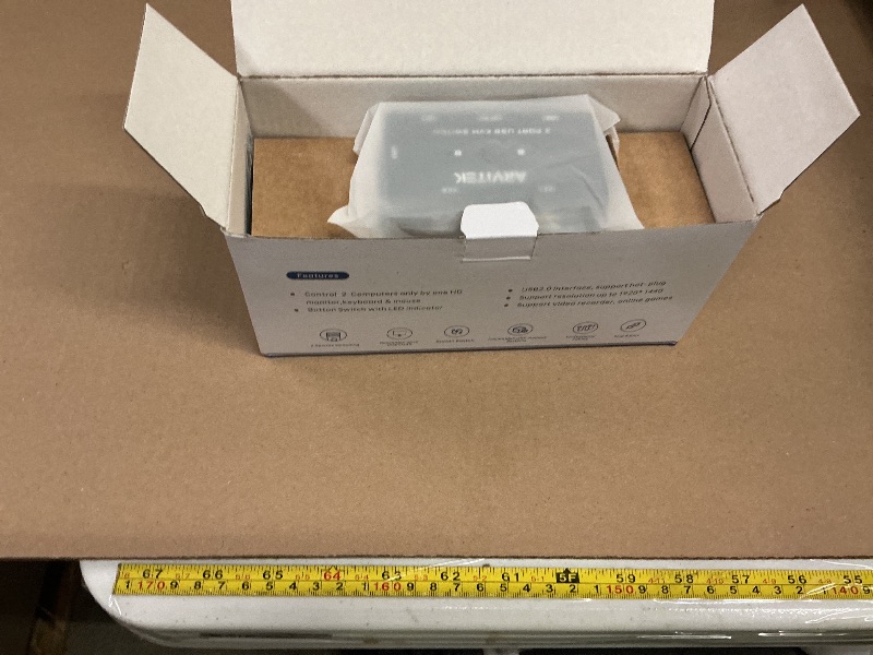 Photo 1 of 2 Port VGA KVM Switch w/2 KVM Cables, Arvitek USB VGA Switch to Share 1 Monitor and 3 USB Devices Between 2 Computers, Supports 1920×1440