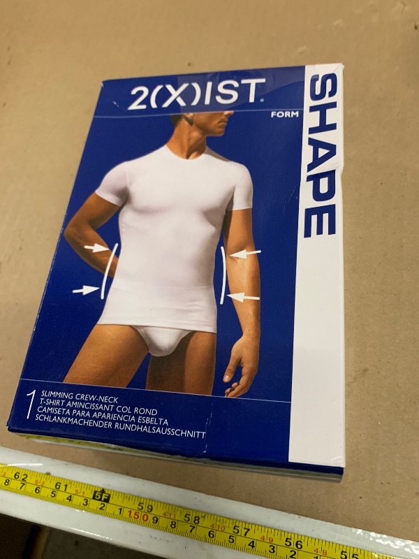 Photo 1 of 2(X)IST mens Shapewear Form Crew Neck T-shirt fashion t shirts, Pure White, X-Large US