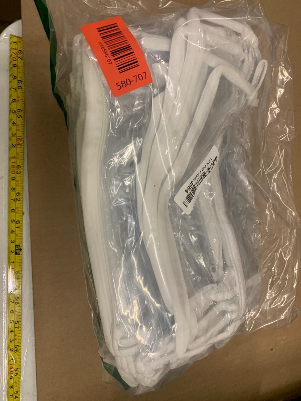 Photo 1 of 30Pcs Clear Vinyl Zippered Storage Bags - Blanket & Sweater Organizer, 10.5 x 10.5 x 2.5 Inch