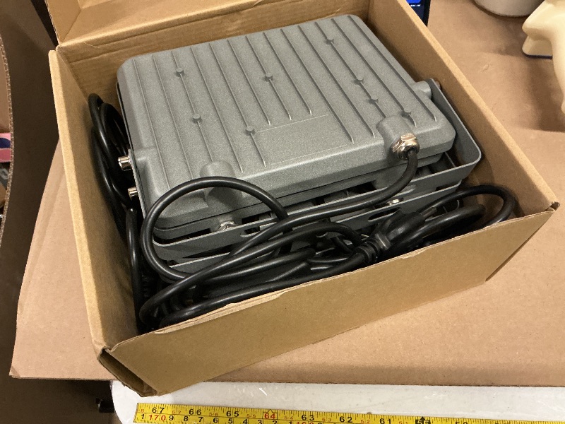 Photo 1 of 4 Pack 50W Halloween Blacklight Flood Lights Wired 120V IP66 Waterproof UV Led Black Lights for Holiday Decor, Skeleton, Bat, Witch, Body Paint, Glow Party, Purple Ambiance Lighting for Wall, Yard