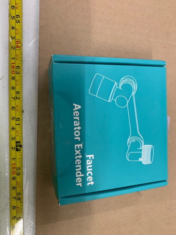 Photo 1 of 1080°Swivel Faucet Extender, Sink Water Faucet Aerator Extension in Brass, Swivel Robotic Arm Bathroom Faucet Extender, Kitchen Rotating Extension Filter with 2 Mode Splash