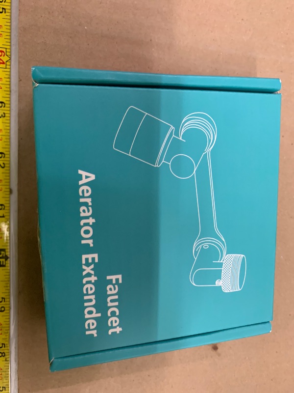 Photo 1 of 1080°Swivel Faucet Extender, Sink Water Faucet Aerator Extension in Brass, Swivel Robotic Arm Bathroom Faucet Extender, Kitchen Rotating Extension Filter with 2 Mode Splash