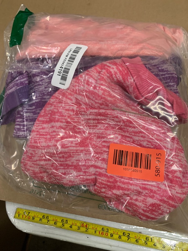 Photo 1 of 3 Pack Dog Sweaters for Small Dogs Girl Boy Winter Fleece Clothes Warm Soft Dog Sweatshirt Outfit for Dogs Cats Pet Apparel (Pink+Rose+Purple, Large)