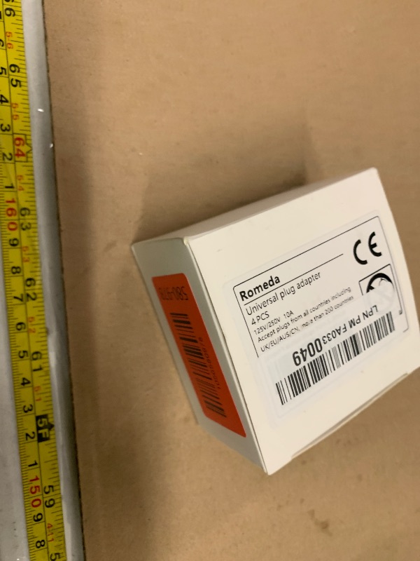 Photo 1 of 4 Pack Universal Adapter, Europe to US Plug Travel Adapters (White)