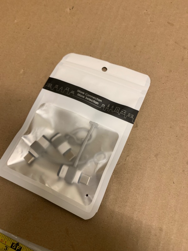 Photo 1 of 4 Pack Lightning to USB C Adapter for iPhone 15/16/17/17 Pro Max/Plus,Samsung S25,Support Charging & Data Transfer,Type C Charger Connector Cable,Lightning Female to USB C Male Adapter,Not for Audio