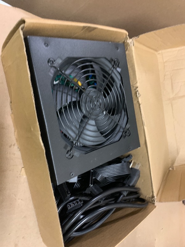 Photo 1 of 700W Power Supply Non Modular ATX PSU with 120mm Ultra Quiet Cooling Fan, Support 115/220V Switch, All Protections