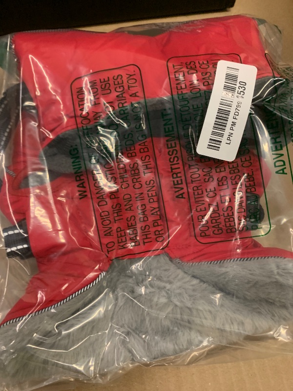 Photo 1 of 1pc. S.  Doglay Dog Jacket Waterproof Dog Coat with Harness Built in, Christmas Puppy Winter Coat Reflective Turtleneck Puffer Snow Jackets for Small Medium Large Dogs