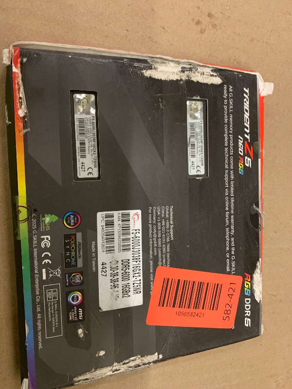 Photo 1 of 32GB G.Skill DDR5 Trident Z5 Neo RGB 6000MHz CL30 1.35V Dual Channel Kit (2X 16GB) Black