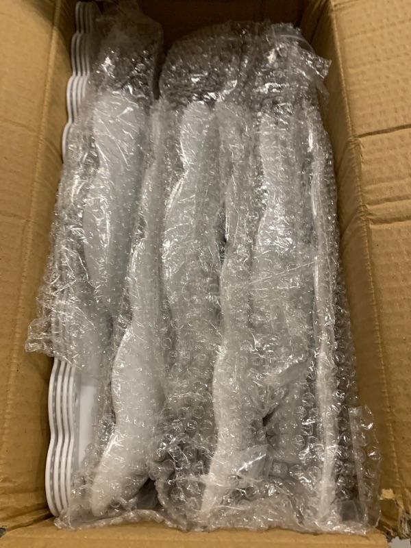 Photo 1 of 10 Pcs dessert table display set,3pcs 3 Tier cupcake stand,3pcs plastic wedding cake stands for party?4pcs cookie dessert trays?cake stands for tea party baby shower?White three tiered serving stand