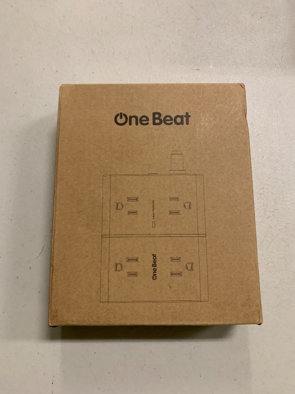 Photo 1 of 10Ft Extension Cord with Multiple Outlets, Flat Plug Power Strip Surge Protector 10 Ft Long Cord, 8 Outlet 4 USB Ports (2 USB C), Multi Outlet Wall Plug for Office, College, Dorm Room Essentials