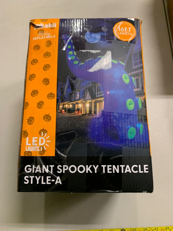 Photo 1 of 1PCS 16FT Giant Halloween Inflatables Octopus Tentacles, Huge Halloween Decorations Outdoor Build-in LED Lights Vivid Spooky Blow Up Yard Decoration Large Blowups Holiday Lawn Party Yard-Style A