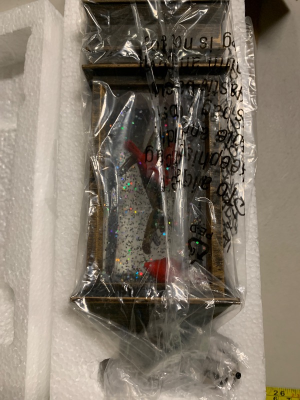 Photo 1 of 10" Snow Globe Lights, Shimmering Music Box, USB and Battery Powered Christmas Decorations Gift (Three Cardinals)