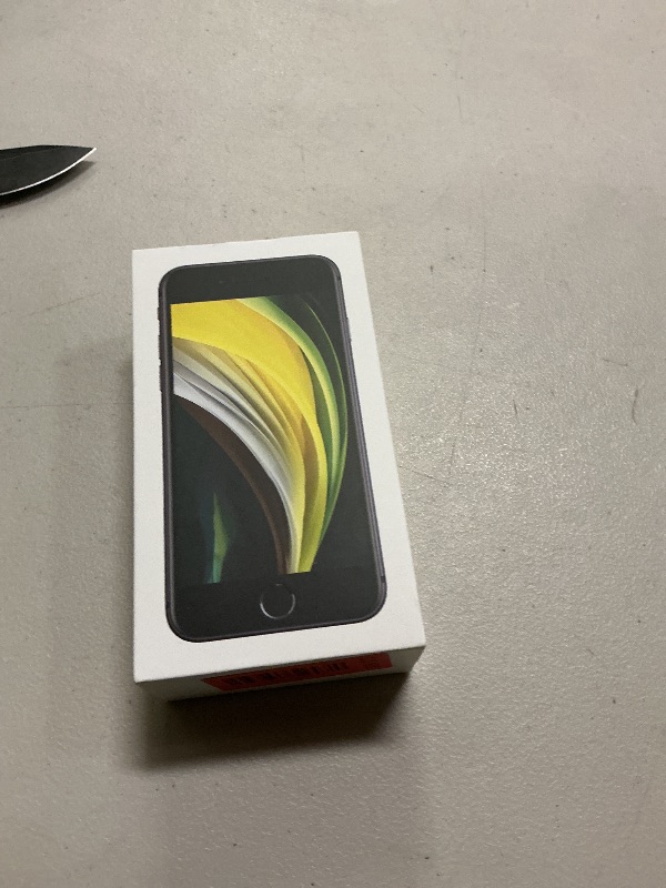 Photo 1 of Apple iPhone SE (128GB, Black) [Locked] + Carrier Subscription