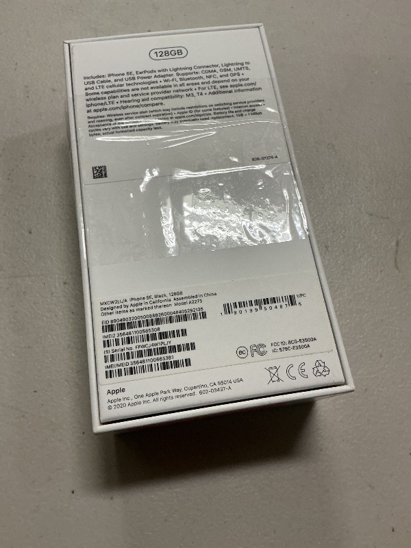 Photo 1 of Apple iPhone SE (128GB, Black) [Locked] + Carrier Subscription