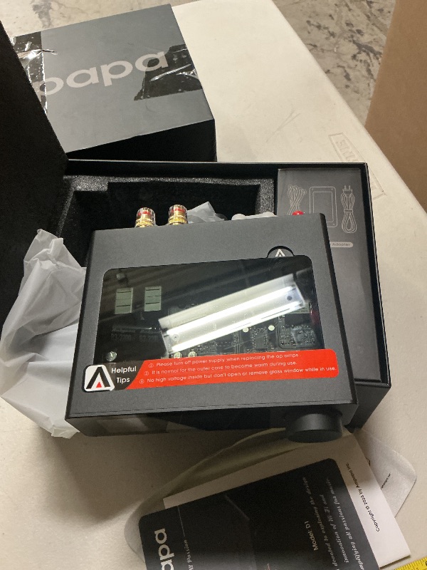 Photo 1 of 2 Channel Bluetooth Amp: HiFi 300W x2 Stereo Amplifier with BT 5.2 | HPF | Digital VU Meter | SUB Pre-Out | TRS Balanced Input | Tone Control & Remote for Home Theater Bookshelf Speakers (D1)