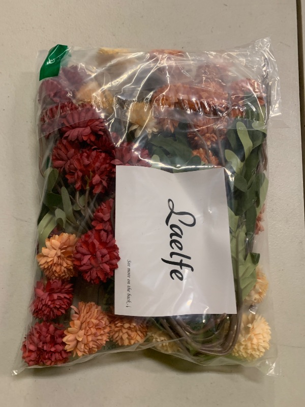 Photo 1 of 9 pcs Fall Flowers Artificial Pompon Mum - Fake Kiku Flowers Silk Small Mini Chrysanthemum Ball Faux Mum Decor for Autumn Filler DIY Bouquet Centerpieces Arrangements Shower(Multicolor-Fall-9Pcs)