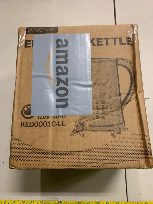 Photo 1 of 1.7L Electric Kettle, Stainless Steel Interior, 1500 Watt, Fast Boiling Water Boiler, LED Display, Temperature Control, Keep Warm, Auto Shut-Off, Boil-Dry Protection, Double Wall, christmas gift