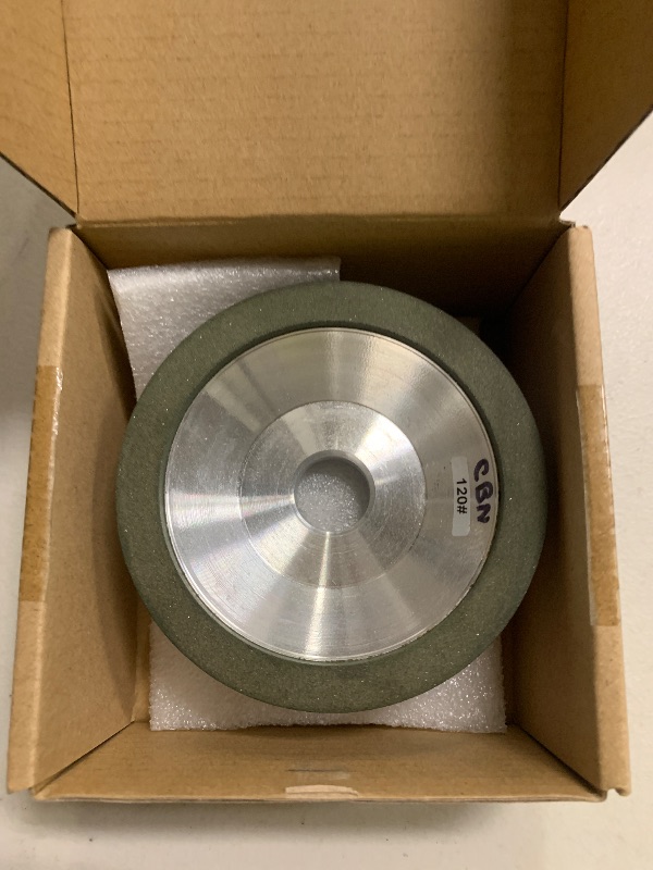 Photo 1 of 4 inch CBN Grinding Wheel Disc Bowl Shape Resin Bond for High-Speed Steel (Grit:120#)