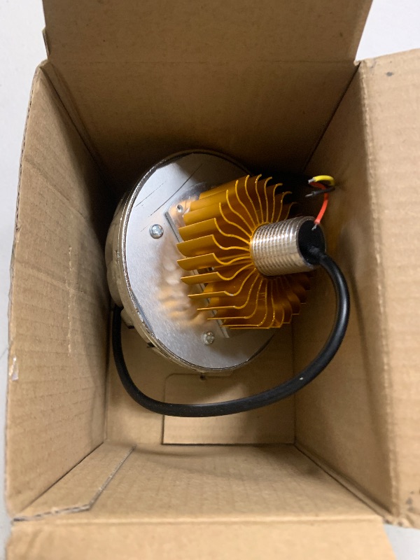 Photo 1 of 8.5cm/3.35in LED Motorcycle Headlights Bulb Motorcycle Headlight LED Projector Lens Single Halo Angel Devil Eye Spot Light Hi Low Beam (Blue)