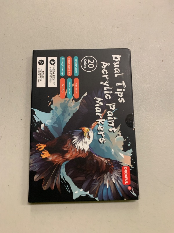 Photo 1 of Acrylic Paint Pens Markers, 20 Colors Dual Tips Waterproof Paint Markers For Rock Painting, Fabric, Metal, Glass, Wood, Canvas, Ceramic, Plastic, Non-Toxic & Odor, Premium Art And DIY Craft Supplies