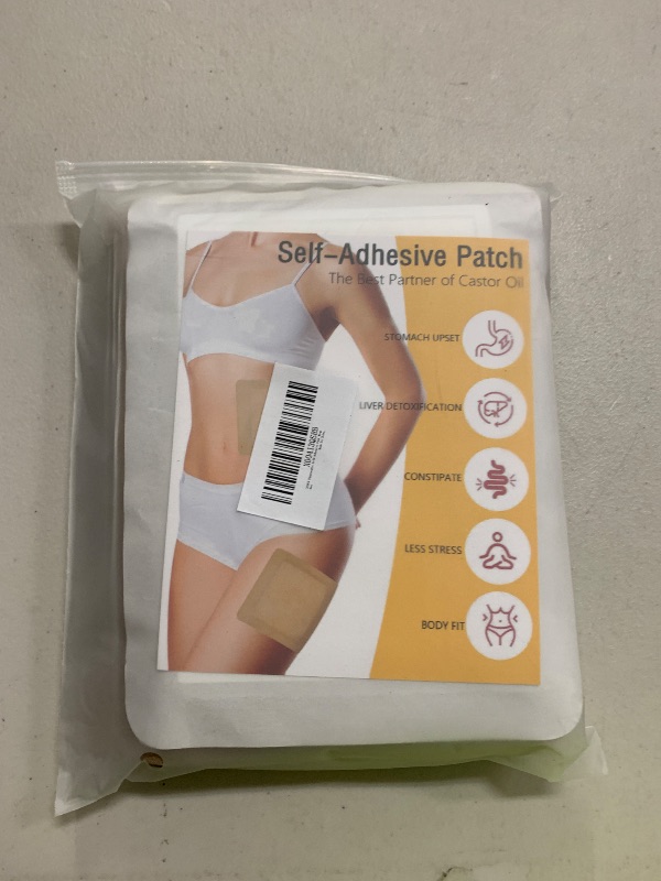 Photo 1 of 20 Pack Disposable Castor Oil Pack Wrap for Stomach, 8 x 6 inches Castor Oil Patch Organic Cotton, Self-Adhesive, Anti Leakage, No Wash Portable Pad Kits for Men Women for Home Travel
