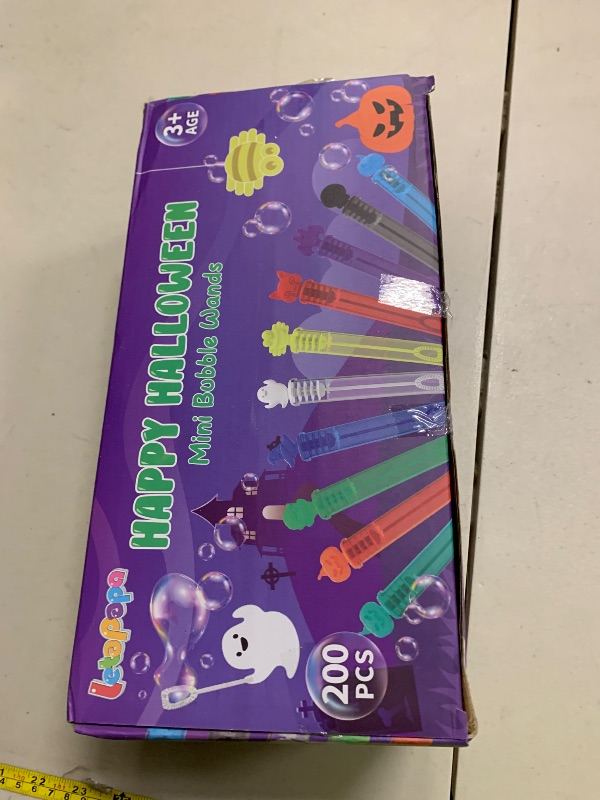 Photo 1 of 200 PCS Halloween Mini Bubble Wands, Halloween Party Favors for Kids, Bubble Wand Bulk for Goodie Bag Stuffers, Trick or Treat, Halloween School Classroom Prizes Gifts for Boys Girls(10 Colors)