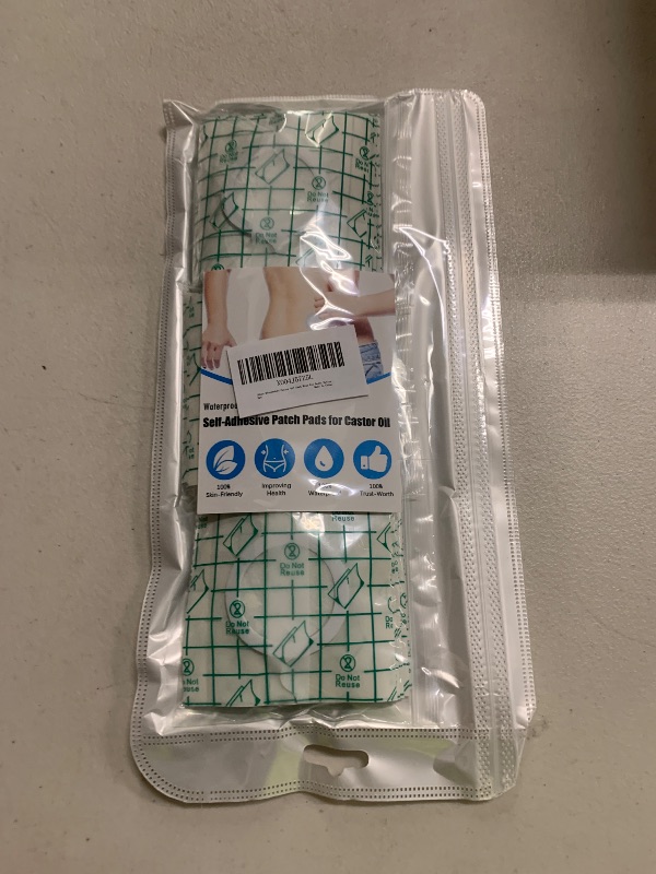Photo 1 of 30pcs Disposable Castor Oil Pack Wrap for Bully Button, PU film Transparent Patches Organic Cotton , Self-Adhesive Wrap Pads, Portable Anti Leakage Castor Oil Packs Kit(No Oil?