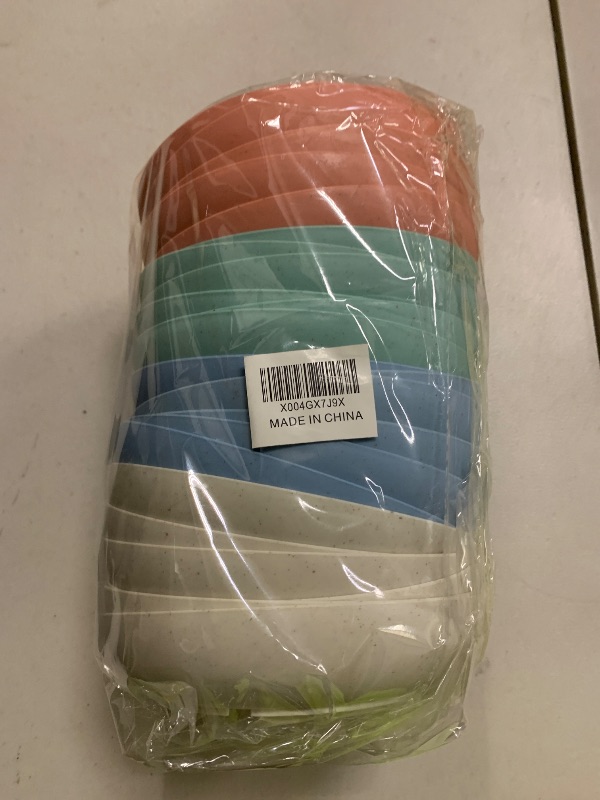 Photo 1 of 24 Pcs Cat Whisker Fatigue Bowl, Small Shallow Pet Dishes, Wide Plates for Wet Food, 5.5 Inch Wheat Straw Bowls for Kittens and Short Legged Cats