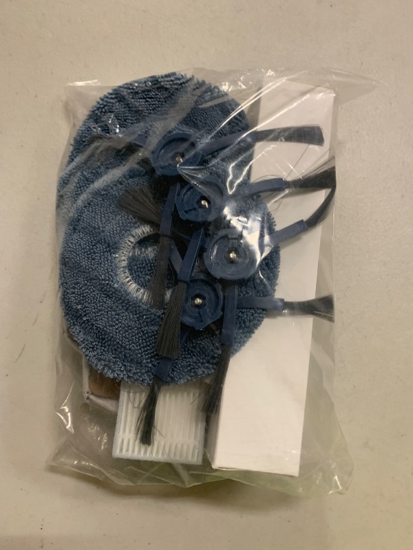 Photo 1 of Aerqvix Accessories Replacement for eufy C20 Robot Vacuum Accessories 1x Mainbrush,2X Filters,4X Moppads,3X Dust Bags,4X sidebrushes