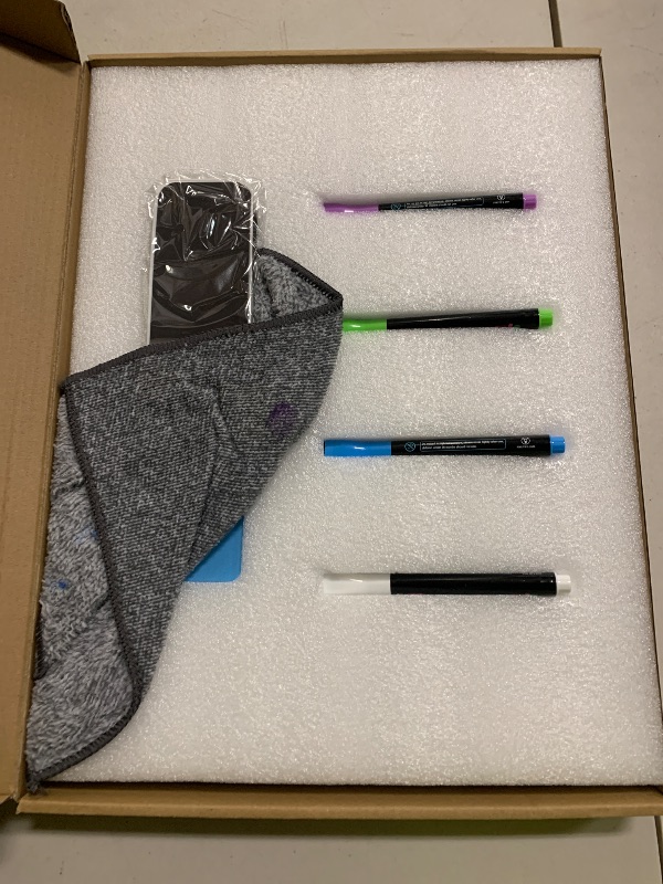 Photo 1 of HINEE Acrylic Magnetic Monthly and Weekly Calendar for Fridge, Clear Set of 2 Dry Erase Board Calendar for Fridge Reusable Planner, includes 6 Dry Erase Markers with 3 Colors(16"x12"Inches) (clear)