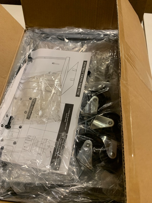 Photo 1 of 150L (40 Gal) Large Fashion Laundry Basket with Wheels, Leather Patchwork Rolling Hamper Carts, Sturdy Metal Frame, Removable Washable Bag, Tall Clothes Sorter for Bedroom, Laundry Room - Black