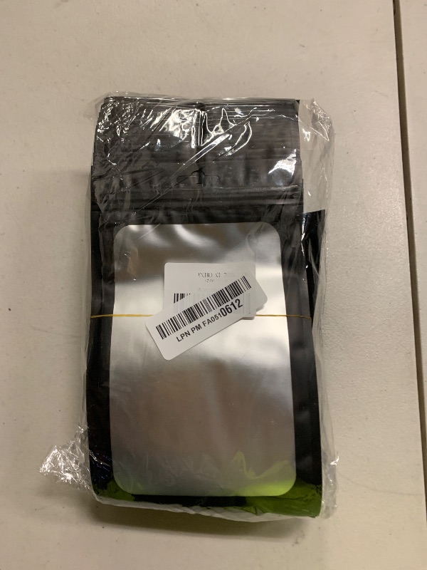 Photo 1 of 300 Pack 3 Size Mylar Resealable Bags with Front Window, Packaging Bags Smell Proof Bag Foil Bag Zipper Pouches for Jewelry, Sample, Food Storage(Black,3x4.7in,4x6in,4.7x7.9in)