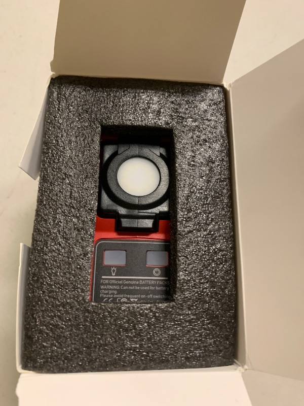 Photo 1 of 220W Azocek Power Inverter Compatible with Milwaukee 18V Battery, DC 18V to AC 110V Portable Power Station with 1 AC Outlet, 2 USB Ports & 1 Type-C Fast Charging, 400LM LED Work Light