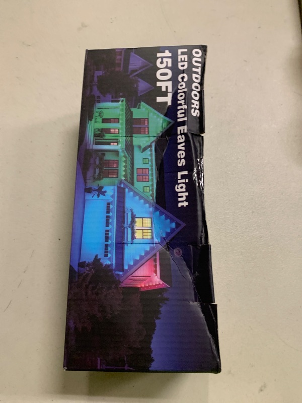 Photo 1 of 150FT Permanent Outdoor RGB Lights - Waterproof Smart LED Eaves Lights with App/Remote Control, Music Sync & DIY Scenes, Perfect for Christmas, Halloween, Parties & Daily Decor, Ideal for House Roof
