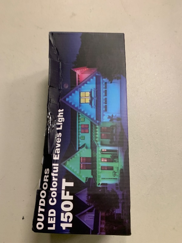 Photo 1 of 150FT Permanent Outdoor RGB Lights - Waterproof Smart LED Eaves Lights with App/Remote Control, Music Sync & DIY Scenes, Perfect for Christmas, Halloween, Parties & Daily Decor, Ideal for House Roof