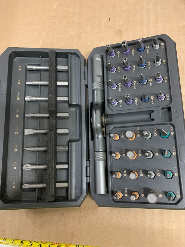 Photo 1 of 42 in 1 Magnetic Screwdriver Set, Ratchet Screwdriver Set, Multi Bit Screw Driver Set Kit with Case, Portable Repair Tool for Electronics, PC, Glasses, Bicycles, Watch, Furniture & DIY