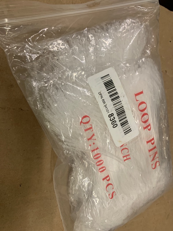 Photo 1 of 2000 Pcs Plastic Fastener Hang Tag Clear Snap Lock Pin Security Loop for Retail Store Clothing Accessory Price Pins (5" Clear)