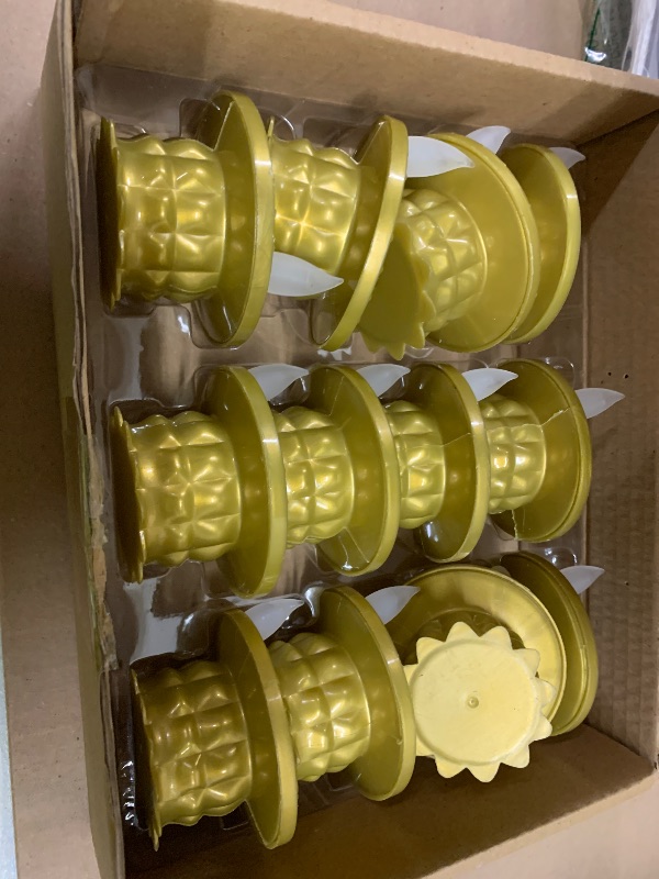 Photo 1 of 12 Pcs Diwali Diyas Lamp Decorations, Diwali Gold Led Water Sense Lights, Waterproof Flameless Lotus Tea Lights,Oil Lamps for Centerpieces Indian Temples Pooja Housewarming Return Gift