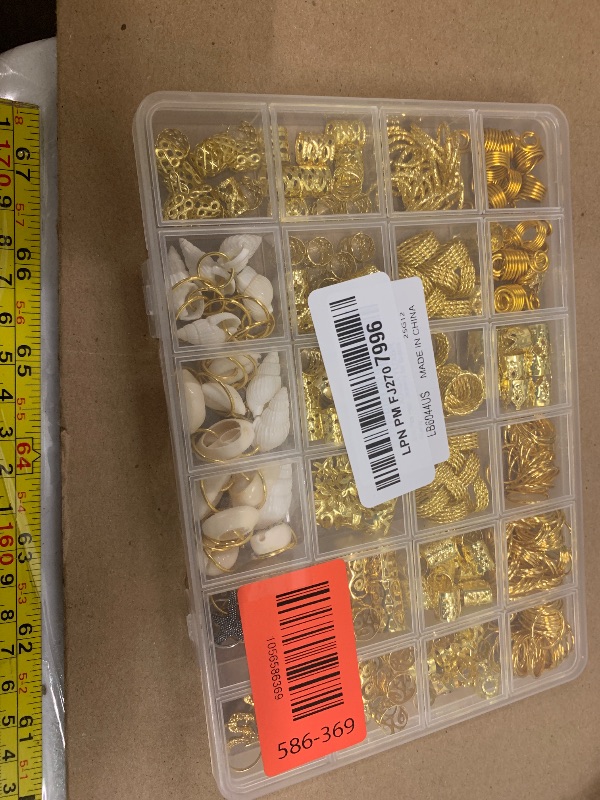 Photo 1 of 314 Pcs Hair Jewelry for Women Loc Jewelry for Hair Dreadlocks, Aluminum Gold Hair Charm for Braids, Dreadlock Accessories Hairs Decoration with Ring Cuffs Charms for Hairs Braids Accessories