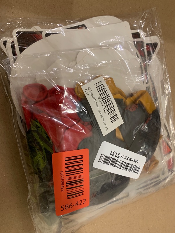 Photo 1 of 49 Football Birthday Party Supplies,Party Decorations Set Include Banner,Balloons,Cake Cupcake Toppers,for Boys Girls Theme Party.